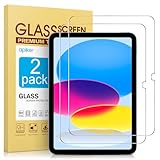 apiker für iPad 10/11. Generation Panzer Schutz Glas, 9H Härte Folie kompatibel mit iPad 10/11. Generation, Anti- Kratzer, Bläschenfrei, 2 Stück