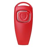 BaoFufc Clicker Training für Hunde Haustiertraining Clicker mit Schlüsselanhänger Hundeklicker Einfach zu bedienen für Verhaltenstraining Haustiertraining Clicker und Hundeklicker Combo, Rot
