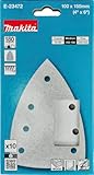 Makita Schleifpapier für Deltaschleifer, 100x150mm, Körnung 180, 10 Stück