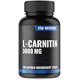 L - Carnitin 3000mg 160 Kapseln ultra hochdosiert - L-Carnitin Tartrat - vegan & produziert in Deutschland