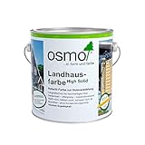 Osmo Landhausfarbe - hochdeckende Holzfarbe 2101 Weiß 2,5 L