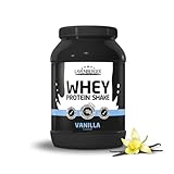 Layenberger WHEY Protein Shake, Molkeneiweißkonzentrat für Muskelaufbau, 74 % Eiweiß, 22,7 % BCAA (1x 750 g) - Vanille