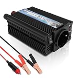 500W Wechselrichter DC 12V auf 220-230V Spannungswandler Auto Steckdose Stromwandler, Adapter Zigarettenanzünder Steckdose Auto Ladegerät, Laden Sie Ihr Laptop, Phone, Tablet Und Mehr