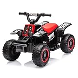 6V Elektro-Quad für Kinder, Elektroauto mit LED-Lichtern und Musik, 1,8 km/h mit Hupe, EIN-Knopf-Start, Lange Akkulaufzeit, ATV für Kinder ab 3 Jahren