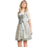 Krüger MADL Dirndl Lilinoe 416269 | Türkis 50cm (DE/NL/SE/PL, Numerisch, 42, Regular, Regular, Türkis)
