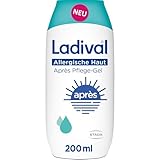 Ladival Après Pflege Gel für allergische Haut - Sonnencreme kühlend und feuchtigkeitsspendend bei Sonnenallergie und Mallorca-Akne, für empfindliche Haut, Erwachsene und Kinder ab 6 Monaten, 200ml