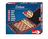 noris 606108005 606108005-Deluxe Reisespiel Schach, Spieleklassiker