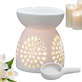 Vigcebit Wachswärmer | Keramik-Duftlampe für Duftöl | Keramik-Kerzenhalter für Zuhause, Schlafzimmer, Dekoration, Einweihungsfeier