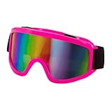 W WIDMANN MILANO Party Fashion - Skibrille, Snowboard Brille, verschiedenen Farben, Accessoire für 80er Jahre Faschingskostüme