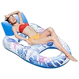 Schwimmstuhl für den Pool – Schwimmstuhl zur Entspannung, aufblasbar, für Männer und Frauen, Sommer, Pool, See, Fluss, Wasserpark, Urlaub