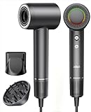 Professioneller Negativ Ionen Haartrockner, Hochgeschwindigkeits-Föhn mit 160.000 U/min, Bürstenloser Motor für Schnelles Trocknen mit Magnetischer Düse