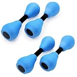 Wasserhanteln - 4 Stück Aqua Hanteln Set, Pool-Gewichte für Wassergymnastik, Eva-Schaum Wasserhanteln für Wassergymnastik und Aquafitnes, Wasserhanteln Schwimmen Barbells für Kinder und Erwachsene