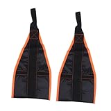 GALPADA 1Paar Hängende Nylongurte für Bauchmuskeltraining Fitnessgürtel für Klimmzugstangen für Abdominal und Beinübungen Orange Schwarz und Strapazierfähig
