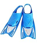 AQUAZON Joy Kinder Schwimmflossen, leicht anzuziehen, superflexibles Material zum Schwimmen und Schnorcheln in trendigen Farben Größen 28 - 35, Farbe:Blue, Größe:25/29