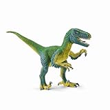 SCHLEICH Dinosaurs | Velociraptor 14585 | detailgetreuer Dino mit beweglichem Kiefer und Armen | tolles Geschenk für Mädchen und Jungen Dinosaurier Spielzeug ab 3 Jahre | 18 x 6 x 10 cm