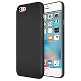 Verco Kompatibel mit iPhone 6 Plus Hülle und iPhone 6S Plus Hülle, Matte Rückschale Schutzhülle für iPhone 6 Plus/6S Plus Case Silikon Handyhülle - Schwarz