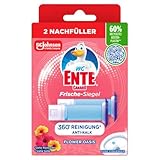 WC-Ente Frische-Siegel, körbchenloser WC-Reiniger, Büten-Oase Duft, 2 x 36 ml (2er Pack)