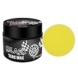 Autoreifen-Glanzpaste – aus Gummi, schützendes Reifen-Dressing | Tiefschwarzes Finish, UV-beständige Formel, langanhaltender Glanz, einfache Reifenpflege