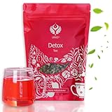 UKKO Detox Tea Enthält 8 Kräuter wie Minze, Weißes Stiefmütterchen und Ingwer, Rote Beete etc. Er fördert den Fett- und Energiestoffwechsel und Stärkt Das Immunsystem.100% Vegan