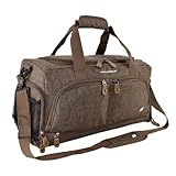 Ultimate Gym Bag 2.0: Die strapazierfähige Crowdsource designte Seesack mit 10 optimalen Fächern, einschließlich wasserabweisender Tasche, Braun, Größe M (50,8 cm), Seesack