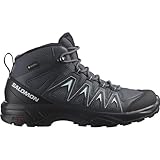 Salomon X Braze Mid Gore-Tex Damen Wander Wasserdichte Schuhe, Hiking-Basics, Sportliches Design, Vielseitiger Einsatz, Ebony, 39 1/3