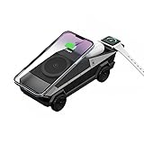 3 in 1 Ladestation Cybertruck Wireless Charger für iPhone 16/15/14/13/12 Series für Watch 10 9 8 7 6 5 4 3 2 SE und Ultra Serie für Airpods 4 3 2 Pro - Schnellladung (Grau)