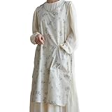 Navna Gartenschürze mit geteiltem Ausschnitt, Baumwoll-Leinen-Konstruktion, verstellbare Träger, funktionale Taschen, große Taschenschürze zum Kochen