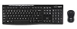Logitech MK270 Combo Tastatur und kabellose Maus kabellosem Nano-Empfänger (QWERTZ- Deutsches Tastaturlayout) schwarz