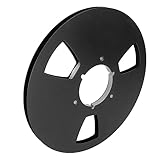 XUXHOU 10,5 Zoll 1/4 Zoll Leere Bandrolle aus Premium -Aluminiumlegierung Zur, Universell (BLACK)