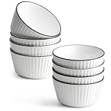 NUTRIUPS Keramikschalen, 4.5''- 11,4 cm, 8 Stück, 350 ml, Dessertschalen – Kleine Porzellanschalen für Snacks, Reis