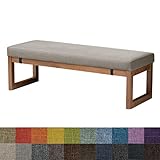 Kimgull Bankauflage Sitzkissen Bank Bankkissen Sitzauflage Sitzpolster Sitzbank Auflage Polster fur Banke Kissen Kissenauflage for Küchenbank Gardenbank Essbank (80X30X5CM Grau)