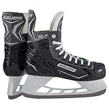 Bauer Unisex – Erwachsene Herren Schlittschuhe X-LS für Eishockey, Eislaufschuhe Größe 42 Edelstahlkufen, schwarz