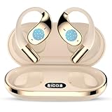 AI übersetzer Kopfhörer, 2025 Neu 2 in 1 Sprachübersetzer Kopfhörer Kabellos Bluetooth, 144 Sprachen Hängendes Ohr Translation Earbuds, 5.3 Zwei Wege Übersetzer Bluetooth-Ohrhörer (Off white)