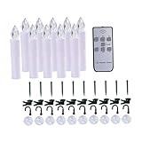 Hemobllo 1 Satz Weihnachtskerzenlichter Laterne elektronisch künstlich Dekorationen flackern the christmas candle christmas candles LED-Kerzendekor Weihnachtskerzenlampe Plastik Weiß