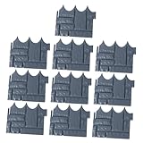 iplusmile 10 Stück Rasenkanten Gartenkanten Einfassungen Garten Mini Gartenzaun Dekorativer Gartenzaun Hinterhofzäune Pflanzengitter Maschendrahtzaun Kantenschneider