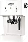 Gaggia Macchina da caffè manuale RI8423/21 Gran Style Kaffeemaschine, weiß, Kunststoff, 2 Cups