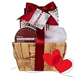 Accentra – Badeset Frauen CHERRY SPA im Seegraskorb – 4-teiliges Pflegeset mit Duschgel, Badesalz, Bodylotion & Netzschwamm – Wellness Geschenkset zum Geburtstag, Valentinstag & Weihnachten