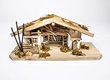 Deko Shop Weihnachtskrippe W20 aus Holz Krippe Weihnachtskrippen Stall Krippen