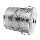 BESPORTBLE Eimer Aus Edelstahl Fass Verbrennungsanlage Brennender Eimer Brenner Rauchlose Grube Behälter Tragbare Gruben Mülltonnen Brennende Tonne Käfig Erinnerung Rostfreier Stahl Silver