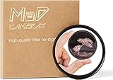 MaD Cameras 52mm Objektivfilter - R72 Infrarot IR 720nm Langpassfilter für DSLR & SLR - kontrastreiche Schwarz-Weiß-Fotografie, ideal für Landschaften & Stillleben