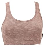 GURU SHOP BraTop, Yogatop aus Bio-Baumwolle - Cappuccino, Damen, Size:S