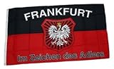 Fahne/Flagge Frankfurt Fan Wappen Adler 90 x 150 cm