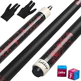 Horse LOTKEY Pool Queue – Kanadischer Ahorn Profi Pool Queue, 58 Zoll Pool Queue, 20 Unzen Queue, Kommt mit 2 Billardkreiden, Pool Queue für Erwachsene, Langlebig, Geeignet für Poolspieler