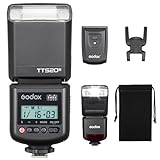 GODOX TT520III TT520 III Kamera-Blitzgerät Blitzgerät mit Sender-Empfänger, Universal Hot Shoe Design, Compatible with Nikon Canon Sony Olympus Fujifilm Panasonic Kamera