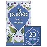 Pukka Bio-Kräutertee Peace, Tee-Aufgussbeutel: Chillende Wohlfühlpause mit Hanf, Grüne Minze & Ashwagandha
