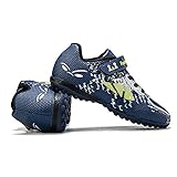 YisiNP Fußballschuhe Kinder Unisex Leicht rutschfest Trainingsschuhe Sommer Fussballschuhe für Kunstrasen, 32 EU, Blau
