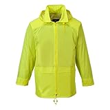 Portwest S440 Herren Leichte Wasserdichte Klassische Regenjacke Gelb, 4XL