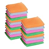 MAGICLULU 24 Stück Reinigungsschwamm hoch Schwamm schrubben Spülschwamm natürliche Schwämme Geschirrspülen putzschwamm besteck Wiederverwendbare Schwämme für Geschirr Geschirrwäscher Nylon