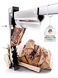 Drei Eichen - Holzspalter manuell | Anzündholz Spalter mit hochwertiger Edelstahlklinge | Holzscheite bis 450mm | Wandhalterung | Holzspalter für Wandmontage | Spaltaxt für Anmachholz