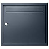 MOCAVI UP1 Unterputz-Briefkasten anthrazit-grau RAL 7016 moderner wetterfester rostfreier Einbaubriefkasten hochwertiger Qualitäts-Postkasten stilvolles Design sicherer Postempfang langlebig robust